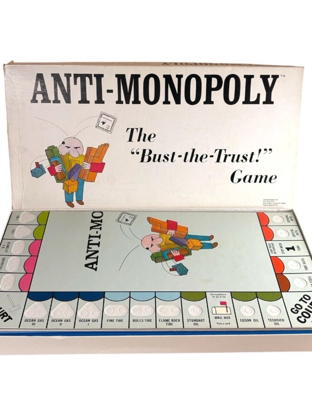Vintage 1973 Anti-Monopoly Board Game Ralph Anspach Economic Strategy COMPLETE!